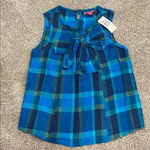 🛍 NWT Girls Plaid Sleeveless Top